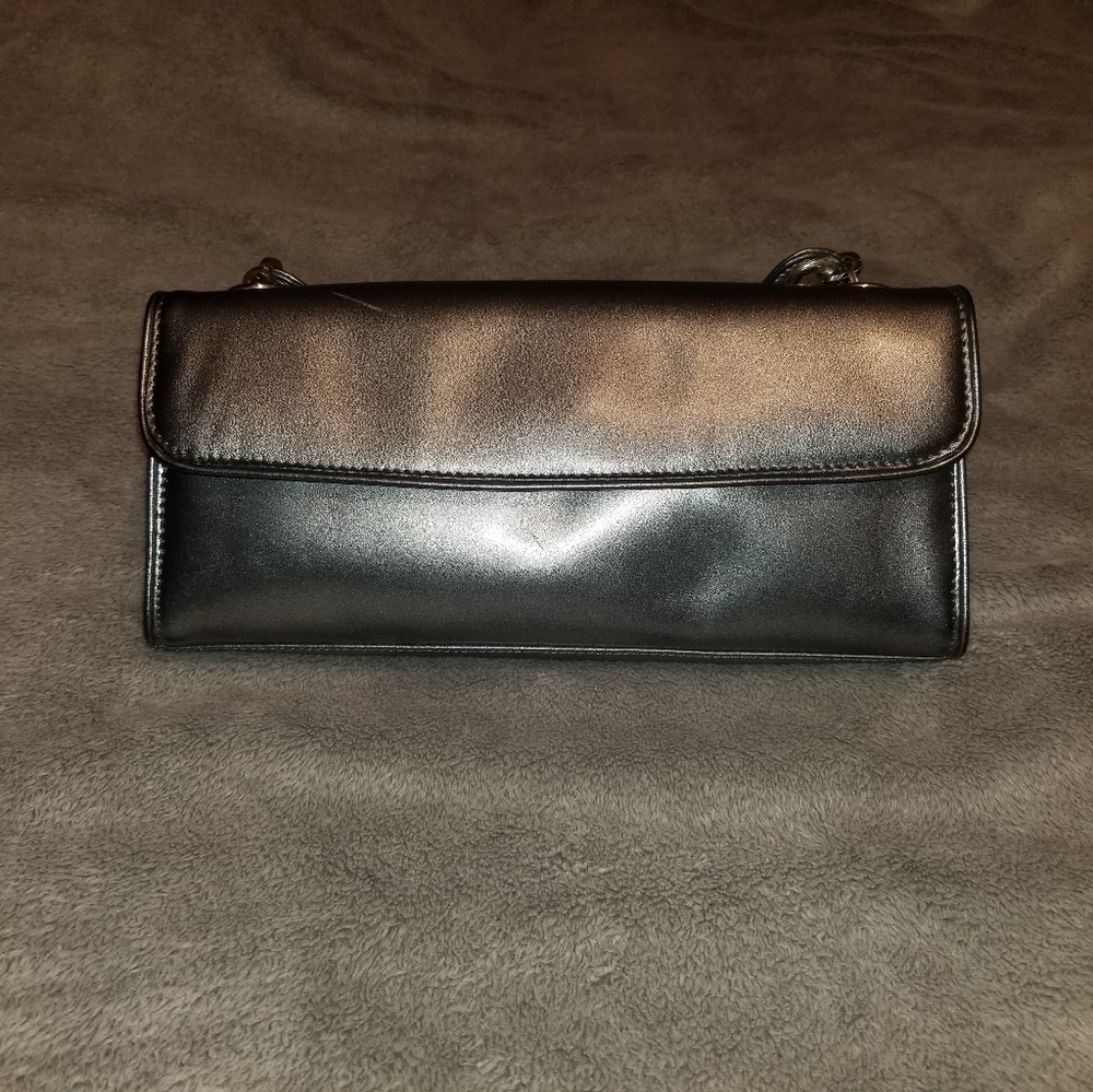 Talbots Silver Leather Handbag